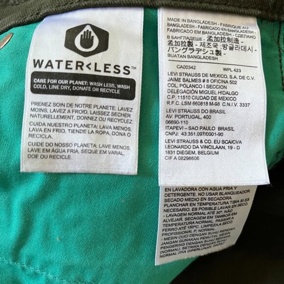 Levi's 511 Men's Commuter Jeans in Olive Green - Picture 10 of 12